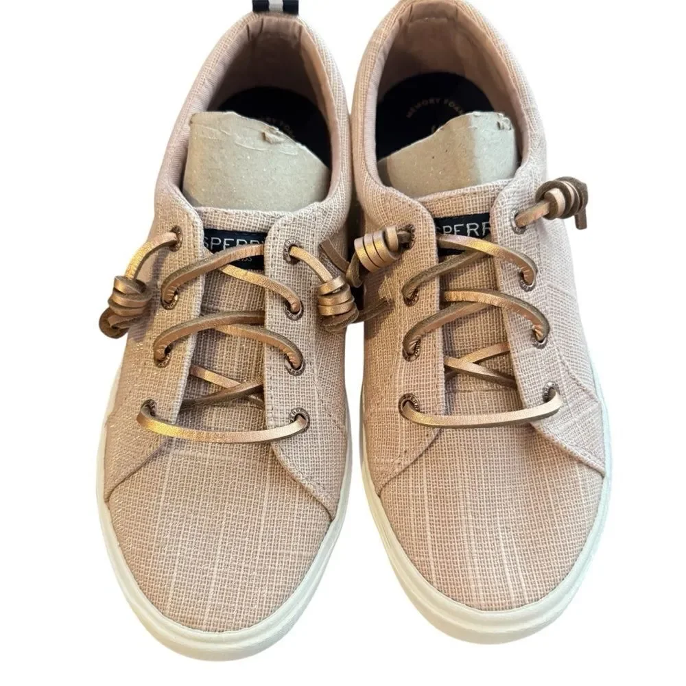 Sperry Women’s Pier Wave Ltt Shimmer Sneaker Size 6.5 Wide